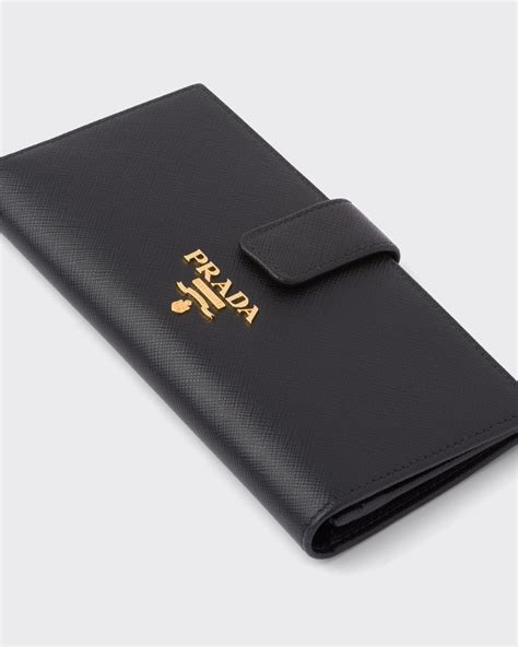 Large Saffiano Leather Wallet .